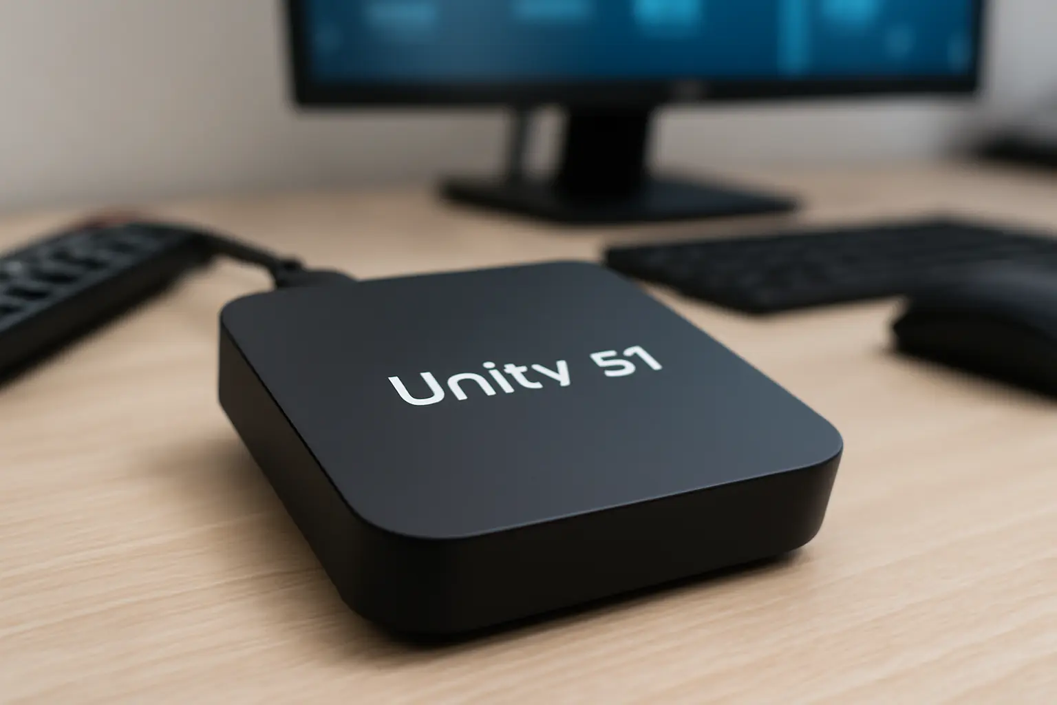 Black device labeled 'Unity s1'.unitv-s1-e-bom
